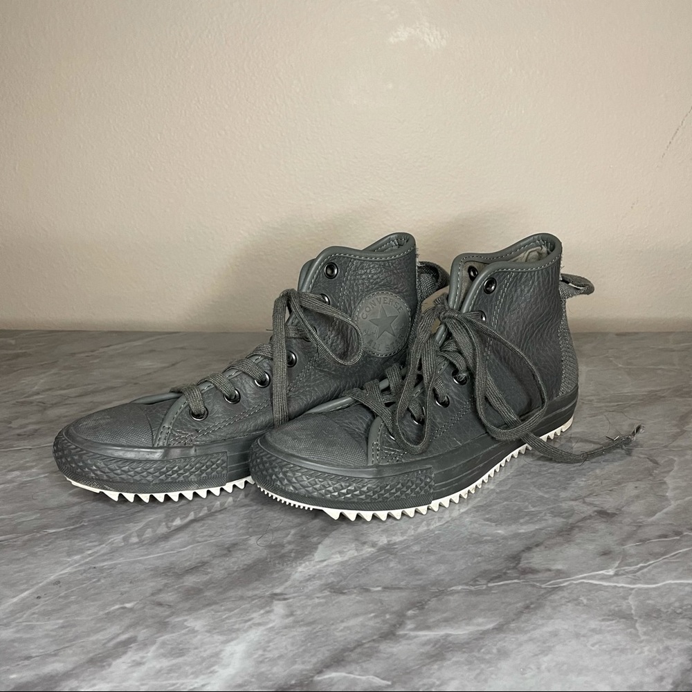 Gray Converse Hightops